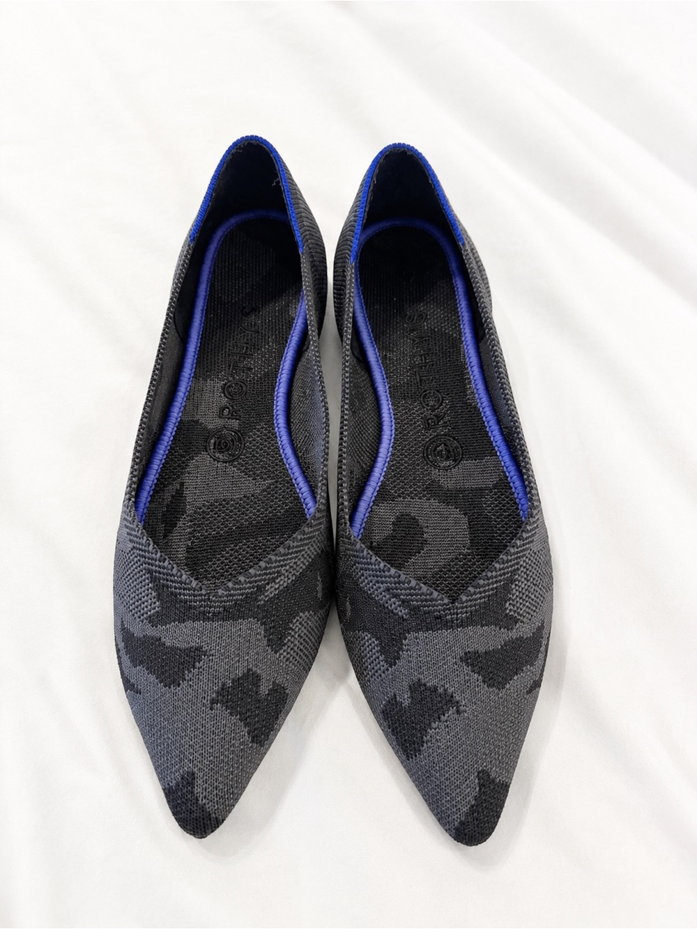 Rothy’s The Point — Gray Camo — Size 8 Like New